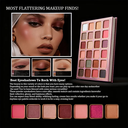 78 Colors Multi Makeup Palette with Brushes Matte Shimmer Eyeshadow Blush Highlight Lip Gloss Set Christmas Gift
