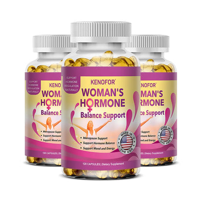 Menopause Relief for Women Hot Flashes Night Sweats & Improve Mood, Support Women's Health, 120 Capsules