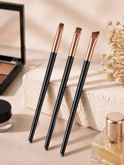 Eyeliner Brush Brow Tint Brushes Eyebrow Brushes Set Fine Angled Point Angled Slanted Tinting Ultra Thin Flat Makeup Premium Eye