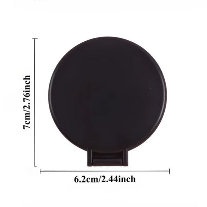 20/50pcs Pink Black Portable Mini Folding Makeup Mirrors - Women's Travel Daily Grooming Mirror, Durable Plastic Frame