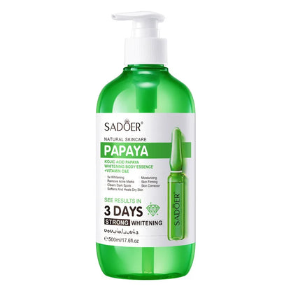 SADOER AHA Whitening Body Essence 500ml Moisturizing Brightening Face Serum Improve Dull Skin Full Body Hydrating Skin Care