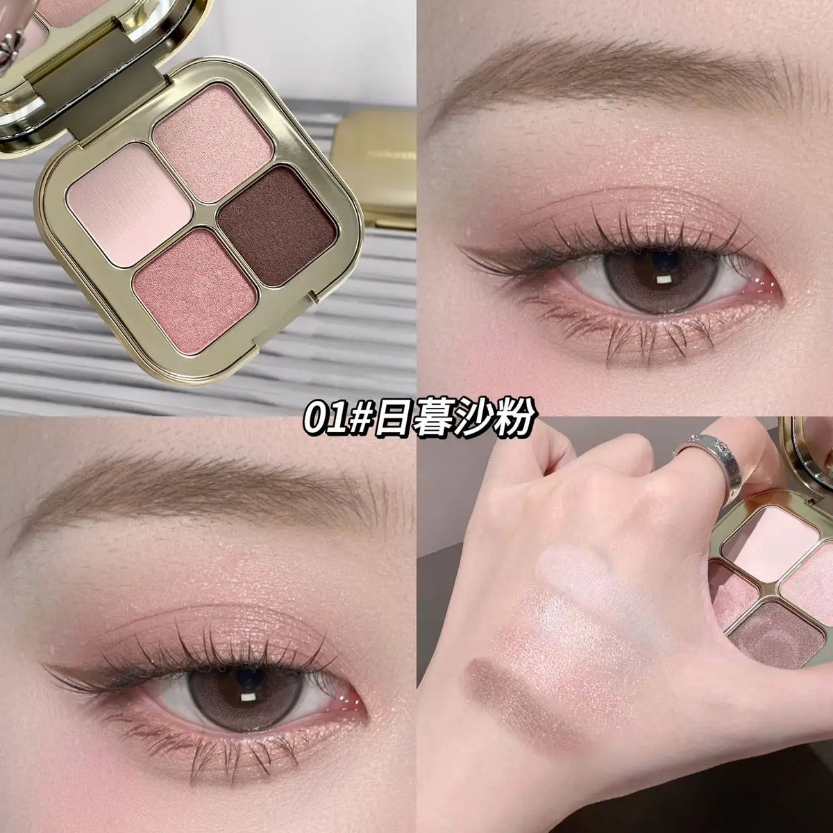 Kakashow Sunset Magic Eye Shadow Plate Pearl Matte Earth Color Korean Makeup Eye Shadow