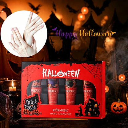 Halloween Theme Lip Balm Moisturizing And Non-sticky Lip Care Stick Fragrance nourishing Hand Cream Set Halloween Gifts