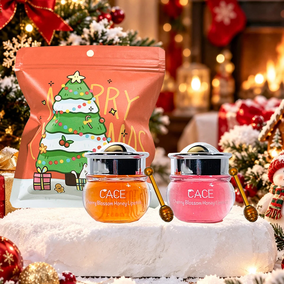 Christmas lip balm set, moisturizing and hydrating, lightweight and easy to apply, perfect for autumn and winter, lip balm set