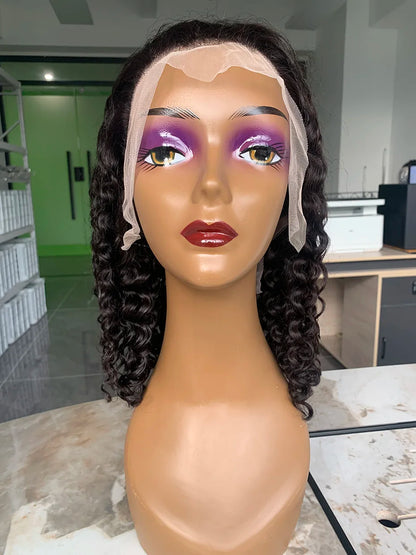 22 24 inch Water Wave 100% Human Hair 13x4 Lace Front Wig Raw Vietnamese 5x5 Glueless Transparent Lace Wigs Curly Pre Plucked