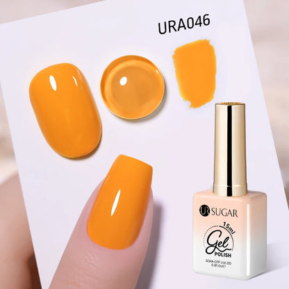UR SUGAR 15ml Gel Nail Polish Neon Blue Red Green Pastal Nude UV/LED Soak Off No Wipe Nail Gel Polish Suitable For Summer Autumn