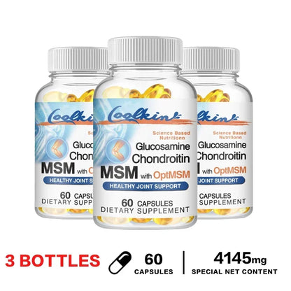 Glucosamine Chondroitin MSM - Supports Joint Health, Relieves Pain, Improves Joint Flexibility, and Enhances Immunity