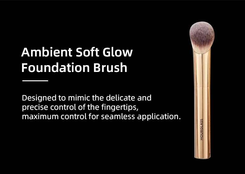 HOURGLASS Complexion Essentials Brush Set -Dragon series 3 makeup brushes with a Packaging box and a Brush bucket