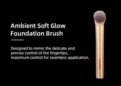 HOURGLASS Complexion Essentials Brush Set -Dragon series 3 makeup brushes with a Packaging box and a Brush bucket