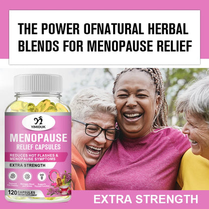 Buy 1 Get 1 Free! Best Menopause Relief Capsules, Support Reduces Hot Flashes & Night Sweats, Mood Balance & Better Sleep, Vegan