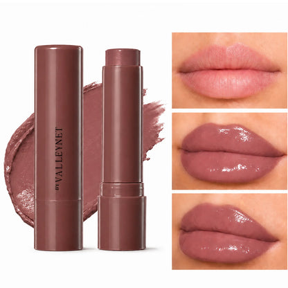1PC Moisturizing Tinted Lip Balm Stick,3 Shades, Hydrating Glossy Lipstick for Dry Chapped Lips, Lightweight Shine Lip Care Balm