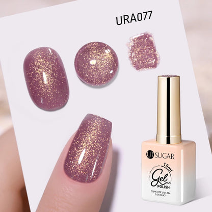 UR SUGAR 15ml Gel Nail Polish Neon Blue Red Green Pastal Nude UV/LED Soak Off No Wipe Nail Gel Polish Suitable For Summer Autumn