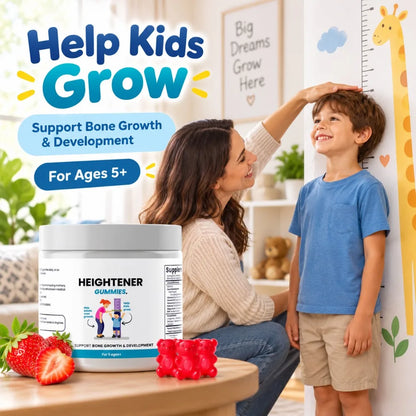 Calcium Vitamin D Gummies for Kids Adults Bone Health Support with Magnesium Zinc Vitamin C K2 Heightener Daily Supplement