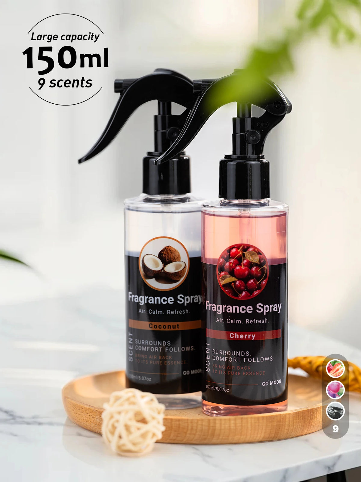150ml Large-Capacity Fragrance Spray, Home/Car/Clothing Air Freshening Spray, 12 Scents to Choose From
