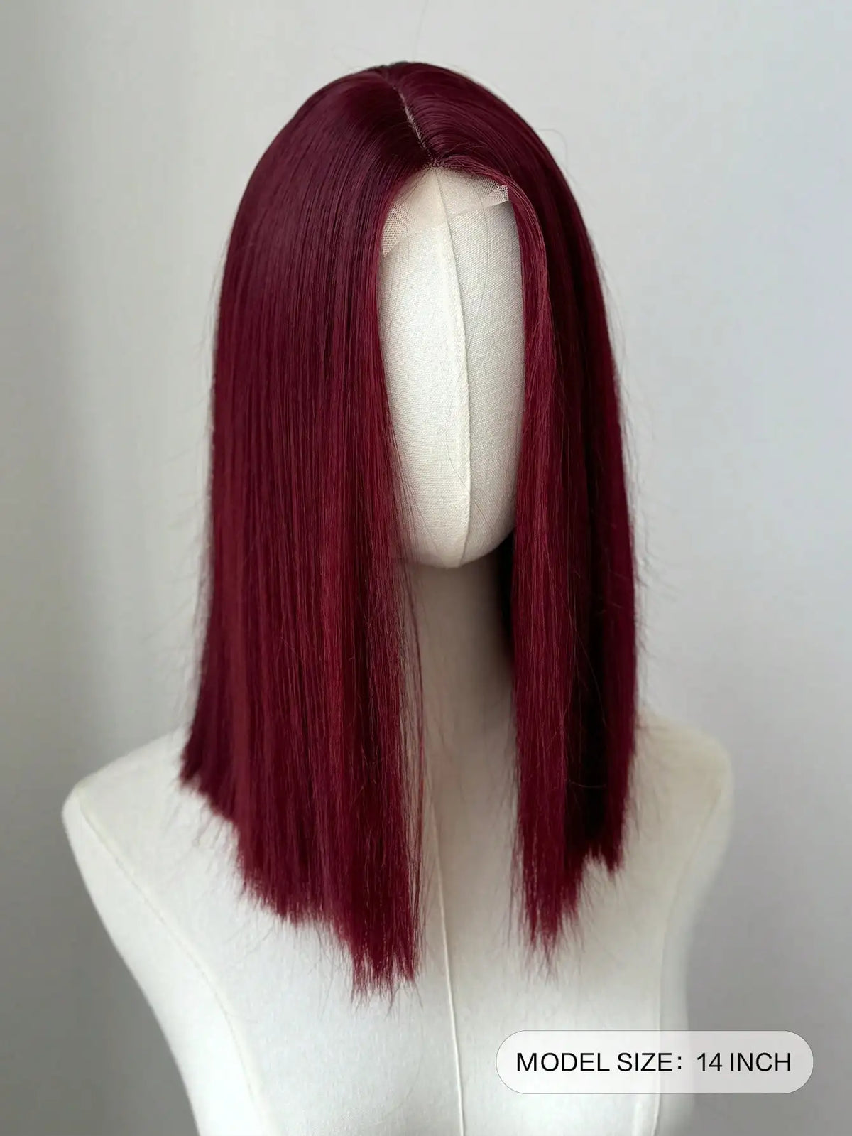 Ashely Bob Red Lace Front Wigs for Women Short WINE RED Bob Wig Middle Part Synthetic Hair Wigs Heat Resistant Cosplay Hair Wigs