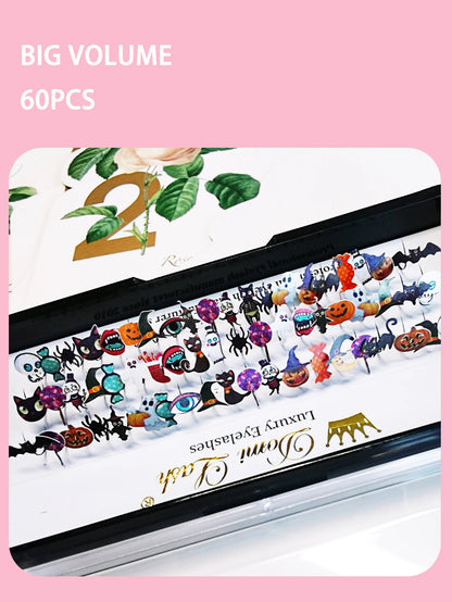 Domi Lash 12 Line 12 Color Cosplay Eyelash Extension New Fashion Christmas Glitter Soft Mink False Eyelash Individual Lashes