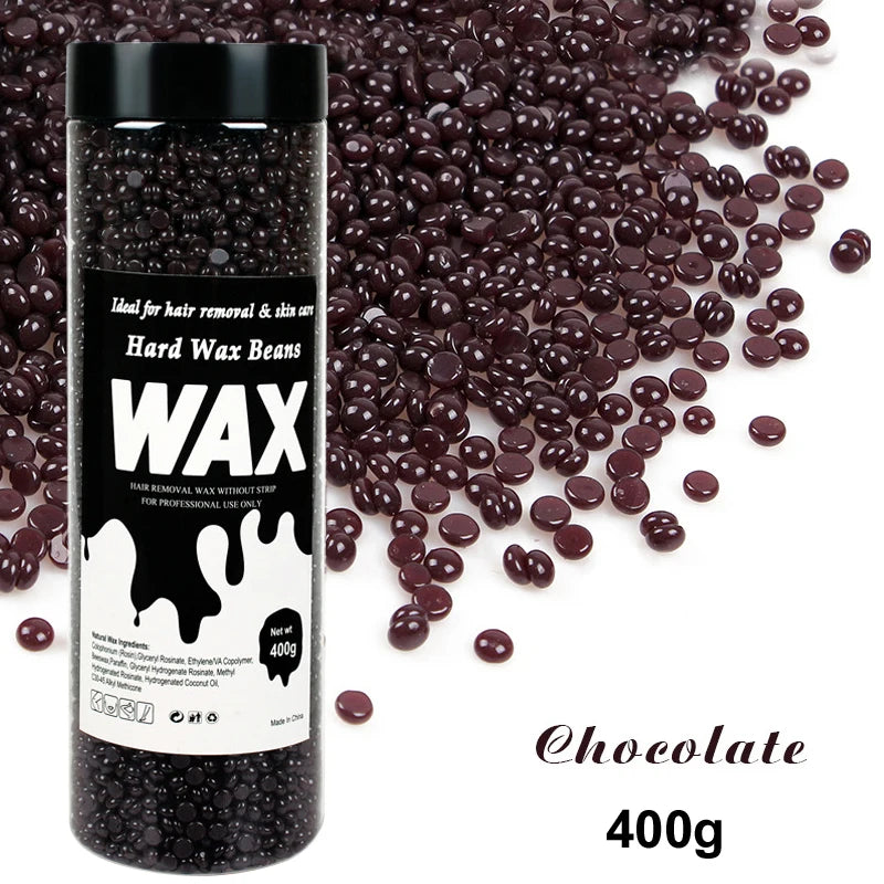 200g/400g Depilatory Wax Beans for Heating hard Wax Machine Hot Film Painless Waxing Beads Bikini Face Legs Body Hair Removal
