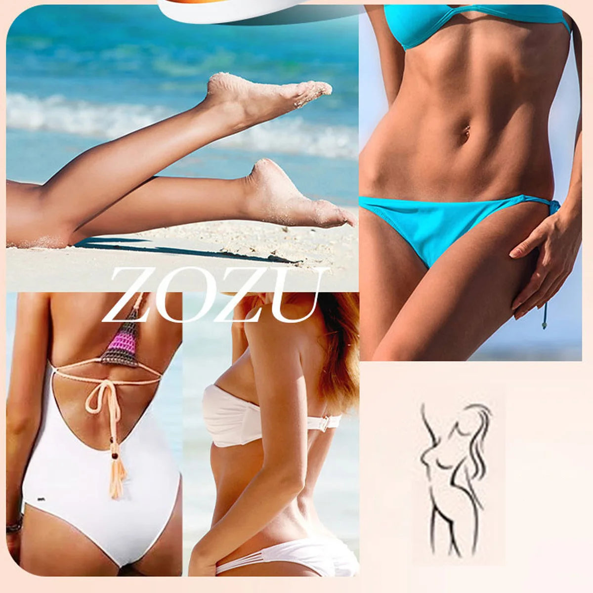 Lifting and firming skin massage cream, buttocks massage cream, moisturizing and smoothing body lotion