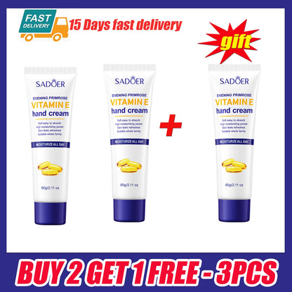 Vitamin E Nourishing Hand Cream Wrinkle Remover Exfoliating Anti-aging Repair Hand Lotion Whitening Moisturizer Beauty Skin Care