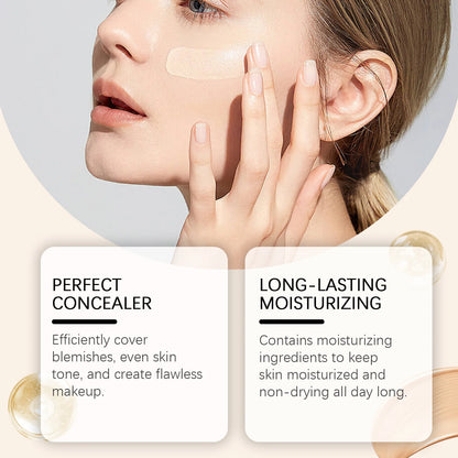 4-in-1 Foundation Liquid Makeup Hydrate Full Coverage Concealer Spf 50 Light Spectrum Sunscreen Serum Repair Moisturizing Primer