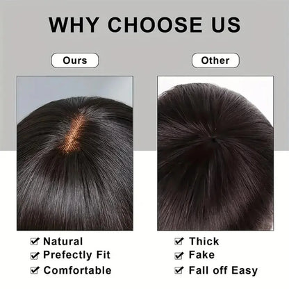 Afro Fluffy Curly Human Hair Wigs Pixie Cut Wig Coffee Brown 100%Human Hair Wig Short Kinky Curly Human Hair Full Machine Wig