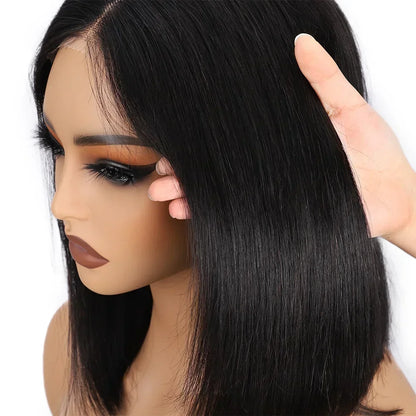 2026 New Ready To Wear Glueless Bob Straight Human Hair Wigs Wear And Go Lace Wigs