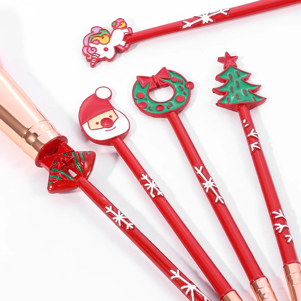Christmas series makeup brush, creative design, candy Christmas tree eye shadow brush, Christmas ball special makeup tool