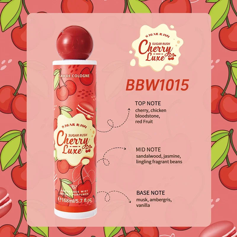 Sublime Gourmet Fragrance Mist, Unisex Fresh Berry Sweet Cookie Chocolate Cream Scent Body Spray 168ml Alluring Aroma Splash