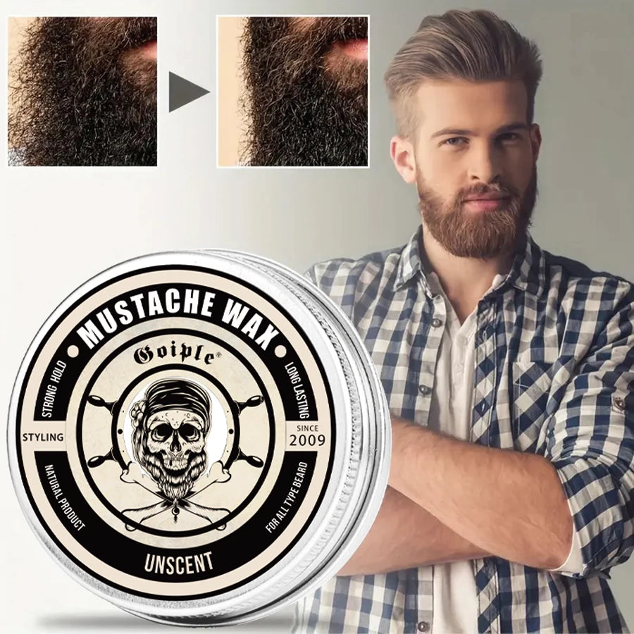 Beard Balm Long Lasting Strong Hold Moisturizing Styling Mustaches Wax Facial Hair for Men Softening and Smoothing Beards Cream
