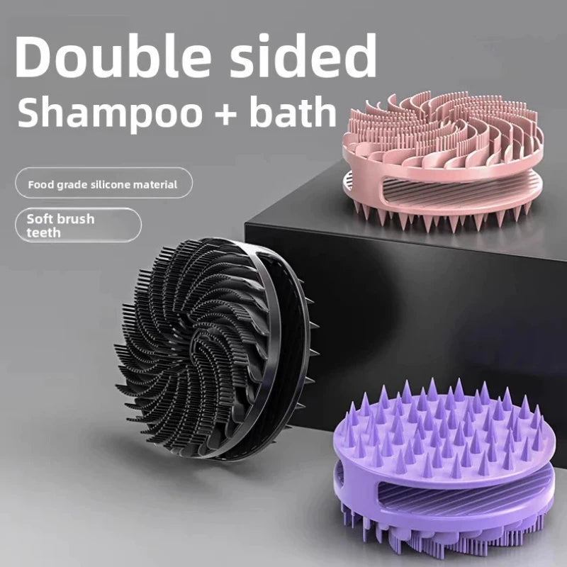 Soft Silicone Body Scrubber Scalp Exfoliating Non-irritating Body Wash Massager Bath Shower Skin Care Tool