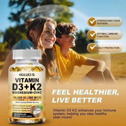 Bone & Joint Health Support Supplement, with Zinc, Magnesium, for Muscle Growth, Heart Wellness, Immune Function, Energy