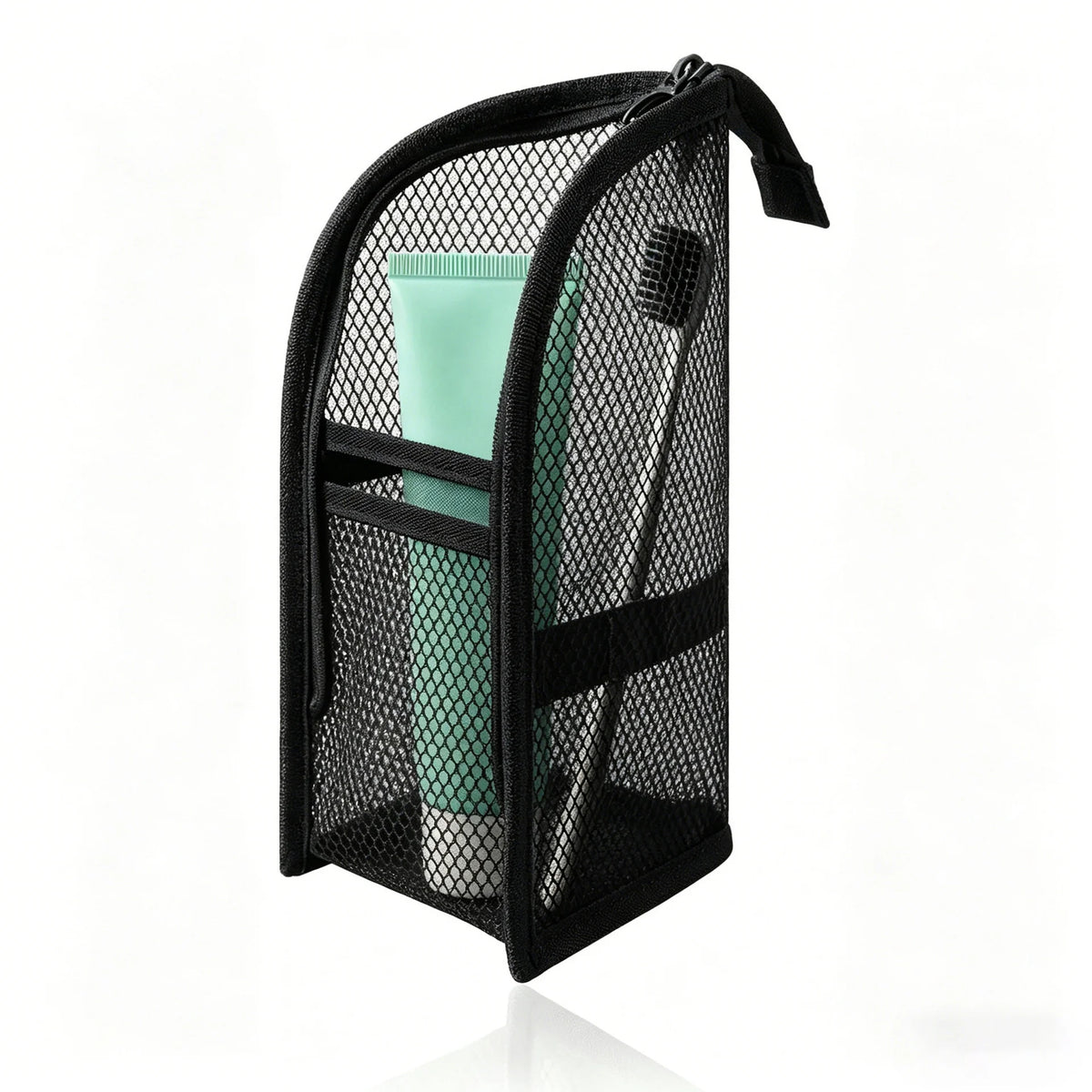 Waterproof Foldable Mesh Toiletry Bag Set for Women Portable Travel Organizer Stand-Up Cosmetic Pouch Bathroom Accessories