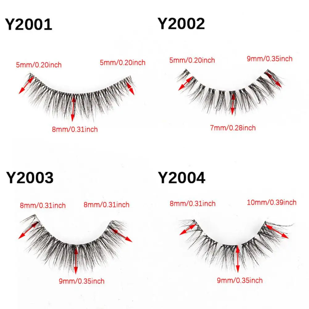 10 Pairs Natural False Eyelashes 3D Eyelash Lift Cosmetics Soft Wispy Fluffy False Eyelashes Extension Eyelash Make Up Tools