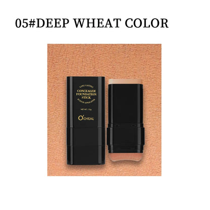 O'cheal Two In One Concealer Foundation Stick Facial Matte Waterproof Bronzer Contouring Face Coverage Moisturizing Makeup Cream
