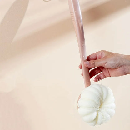 Long Handle Bath Brush Double-Sided Scrubbing Shower Towel Back Scraper Detachable Strong Bath Soft Bristle Washing Brush