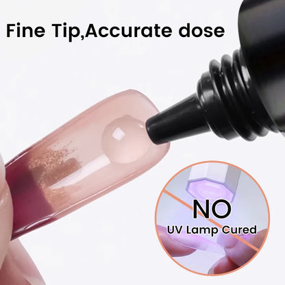 UR SUGAR 10g Nail Glue with Remover Set for Press On Nails Tips No Need Lamp Cured Long Lasting Quick Dry Soak Off Adhesion Gel