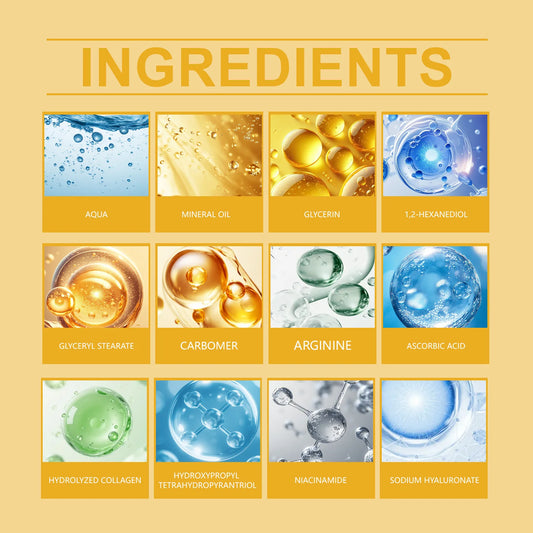 Collagen & Vitamin C Capsule Cream Day Cream & Night Cream Brightening Serum Infused Moisturizer for Glowing Skin Winter Luxury