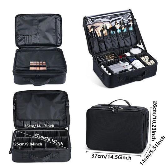 New Oxford Makeup Bag For Women Professional Large Capacity Travel Cosmetic Case Waterproof Manicure Makeup Toolbox