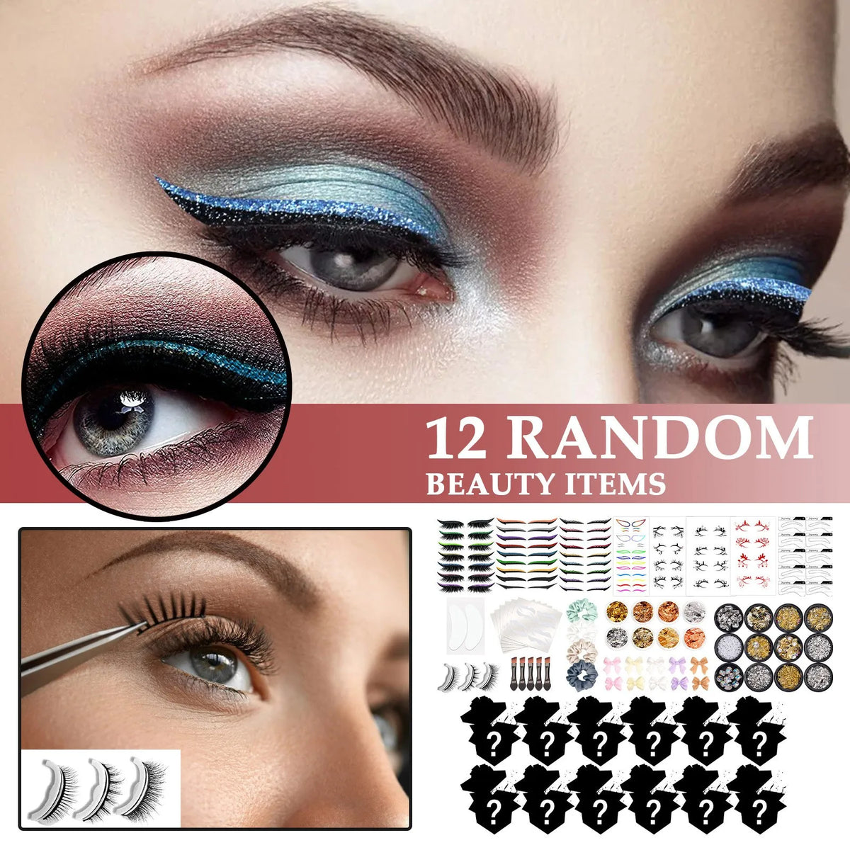 Girls Makeup Advent Calendar Surprise Blind Box 24pcs Skin Care Products Gift Box Christmas Countdown Calendar Beauty Care Set