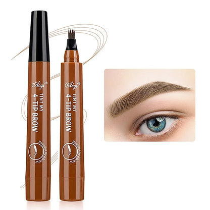 Korean 4 end eyebrow pencil waterproof long lasting natural look easy to use for novices