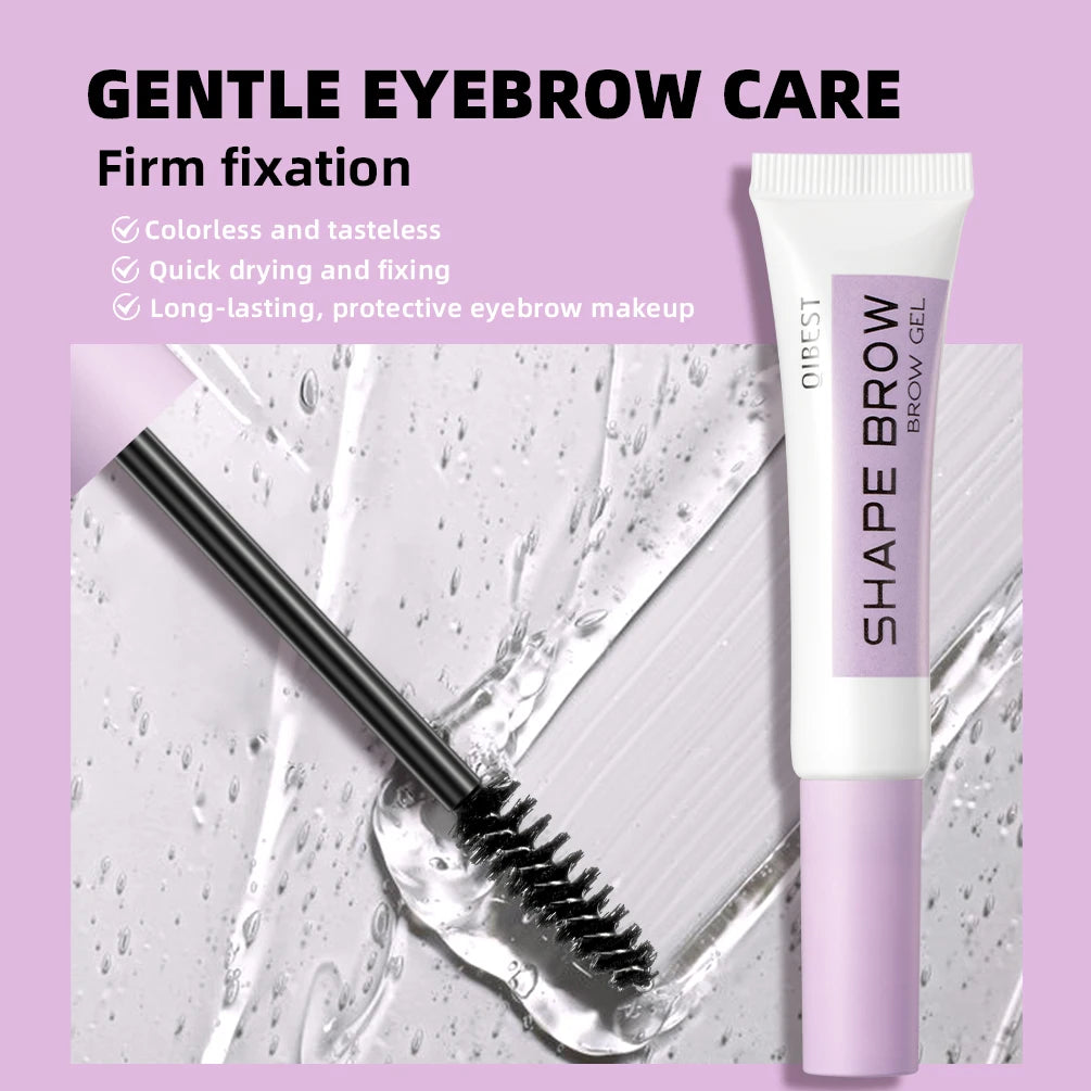 QIBEST Transparent Eyebrow Styling Soap Brows Gel Long Lasting Eyebrow Shaped Creamy Wax Colorless Pomade Lift Natural Wild Brow