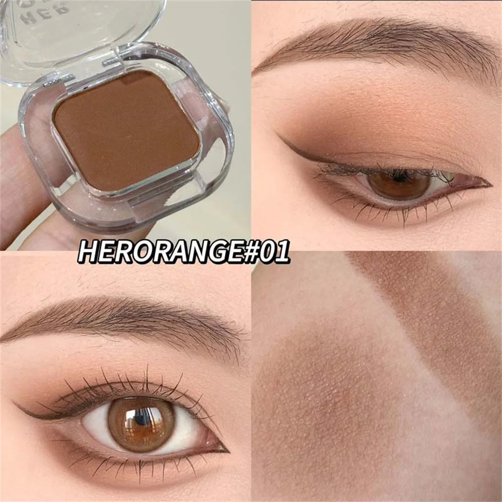 Red Brown Eyeshadow Palette Multifunctional Makeup Palette Silky Matte Coral Red Eyeliner Silkworm Lower Shadow Eyeliner Makeup