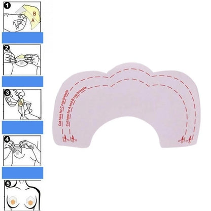 10pcs/Set Instant Breast Lift Bra Invisible Tape Push Up Boob Uplift Shape Enhancers Suitable Lady Chest Patch Bra Supplies
