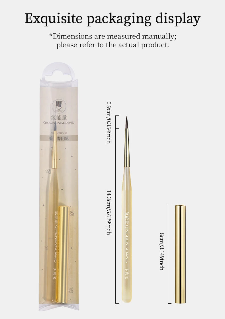 QINGNENGLIANG Nail Art Brush Painting Drawing Pen for Lines Grid Flower Butterfly DIY Multifunctional Manicure Design Tool