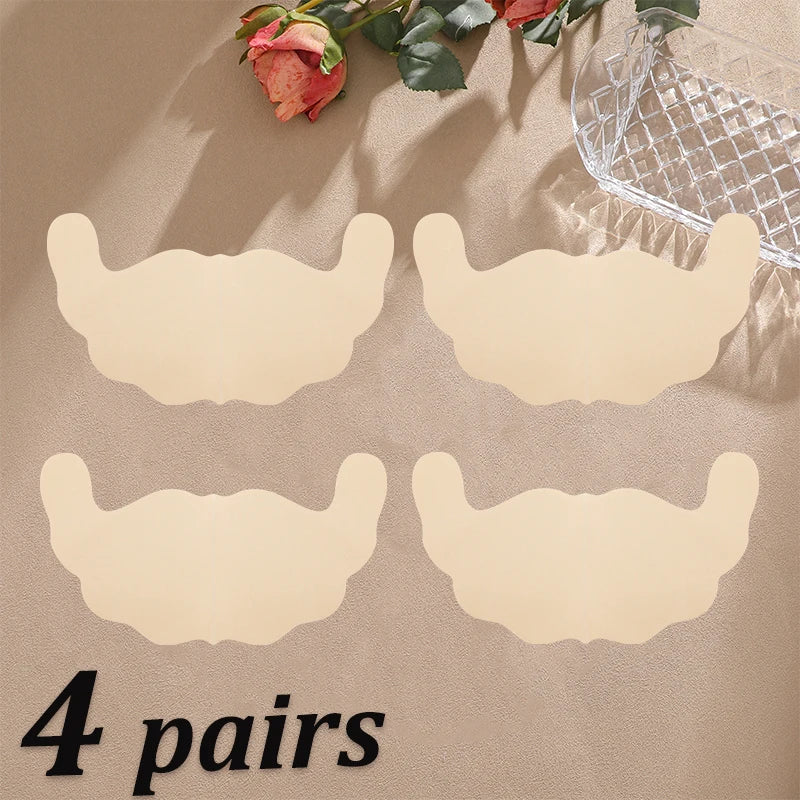 2/4 Pairs Lace U Shaped Breast Lift Tape Women Anti Sagging Adhesive Bra Pads Invisible Push Up Nipple Covers For Backless Dress