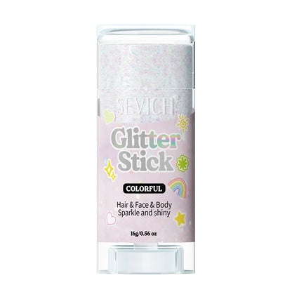Sparkling Sequins Glitter Gel Stick 8 Colors Sequin Body Glitter Cosmetic Stick Hair Glitter Stick Festival Makeup for Christmas