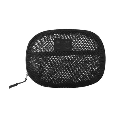 Casual Nylon Cosmetic Bag With Zipper Hand-held Mesh Makeup Bags Multipurpose Mesh Storage Pouch Women