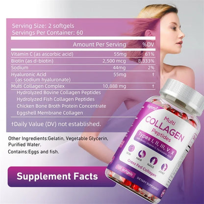 Collagen Peptides - Supports Overall Health, Improves Gut and Digestive Function, Enhances Absorption, Boosts Immunity, Non-GMO