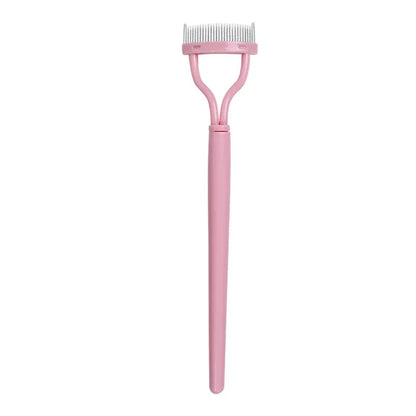 Portable Eyelash Brush Comb Mascara Curl Eye Lash Stainless Steel Eyelash Combing Tools Eyelash Curler Makeup Lash Separator