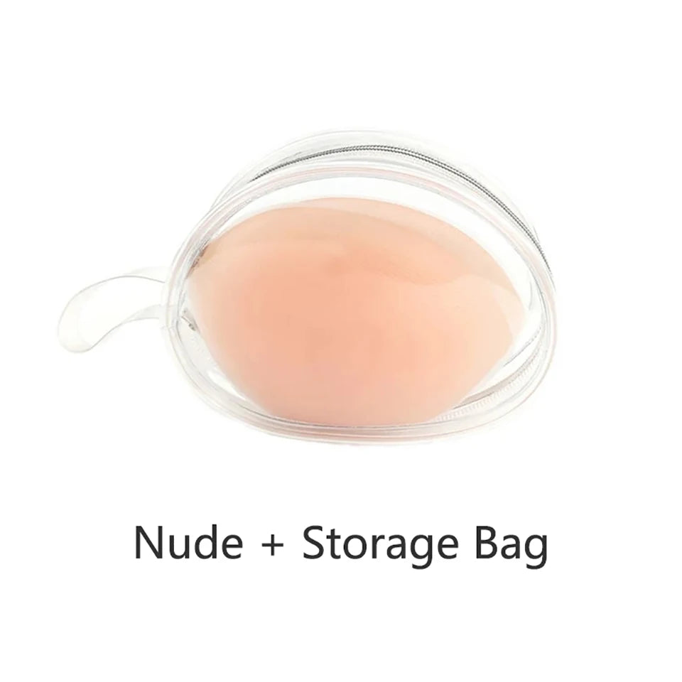 Silicone Bra Inserts Invisible Clear Lift Up Gel Breast Pads Cup Enhancer Push-Up Breast Pasties For Bras Bikinis Swimsuits